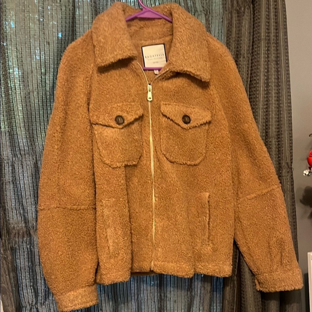 Bagatelle Tan Sherpa Jacket